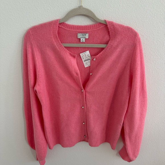 J. Crew Sweaters - J. Crew Vibrant Pink Cardigan Sweater